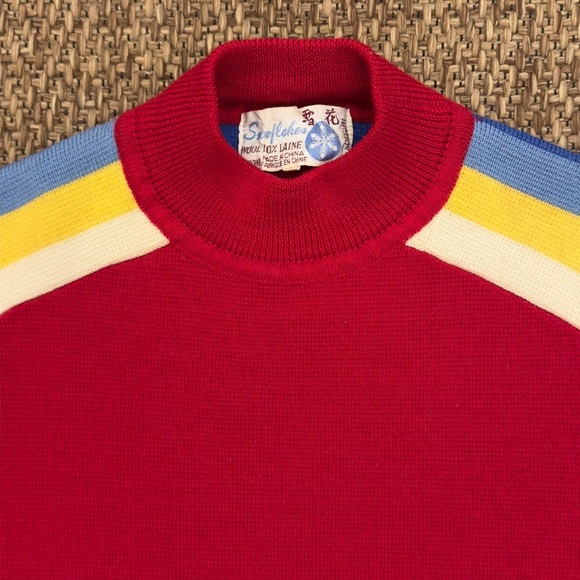 Vintage 60s Wool Ski Sweater - Picture 2 of 16